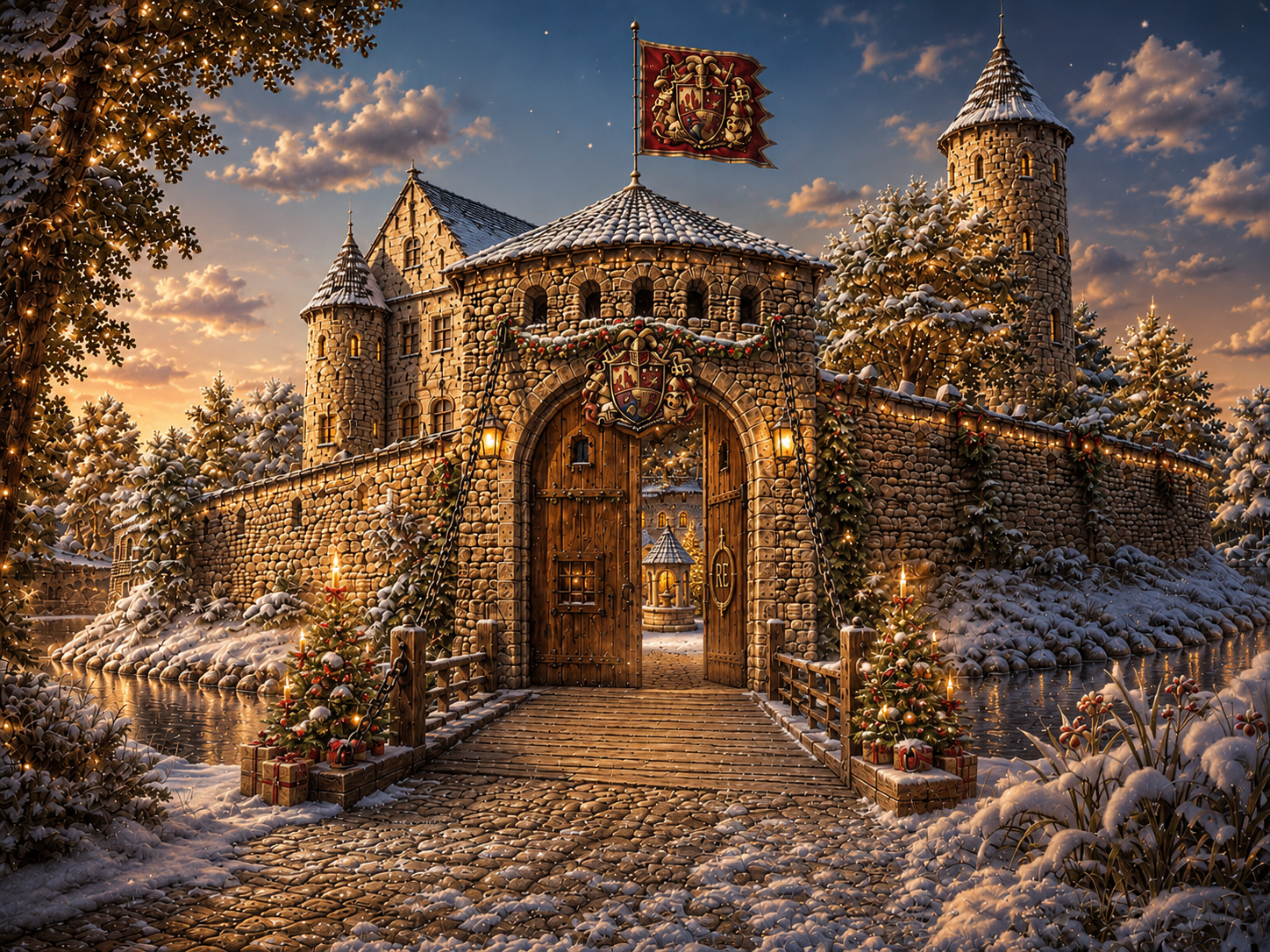 Burg Eisenstein zur Weihnachtszeit