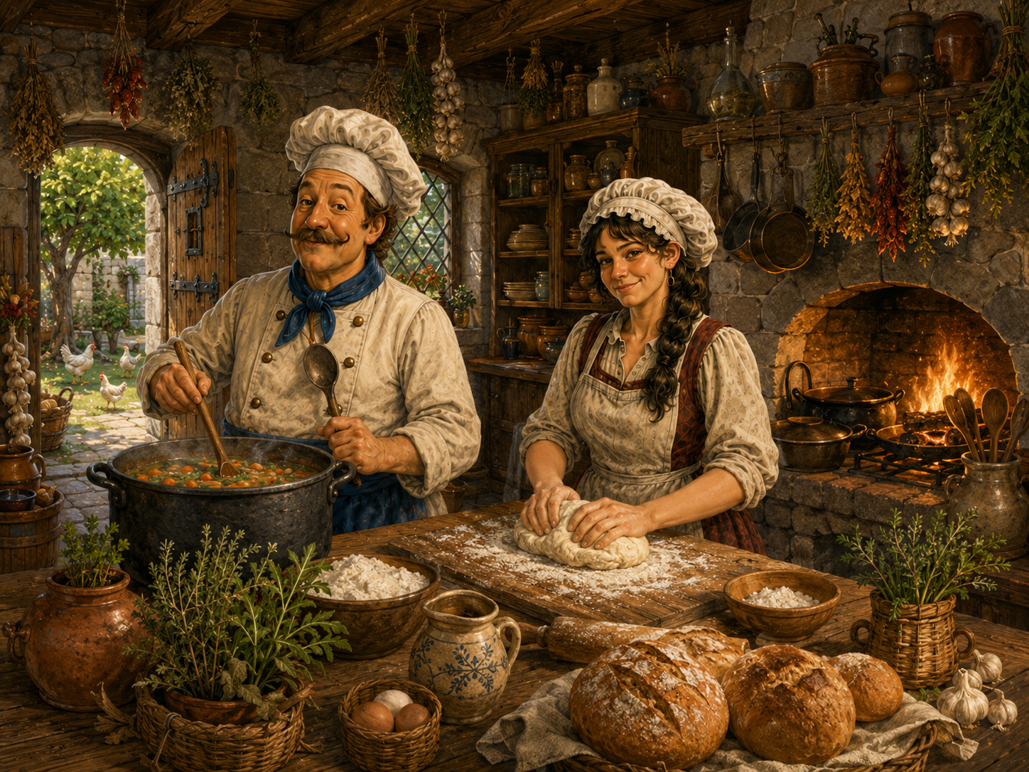 In der Burgküche
